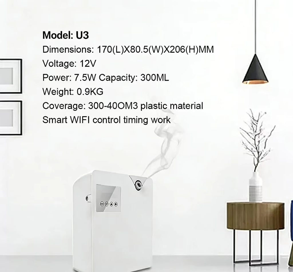 Difusor de aroma para el hogar, ambientador en espray, dispositivo de aromatización para hoteles, máquina inteligente de fragancia para habitaciones con control por aplicación