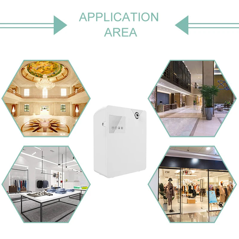 Difusor de aroma para el hogar, ambientador en espray, dispositivo de aromatización para hoteles, máquina inteligente de fragancia para habitaciones con control por aplicación